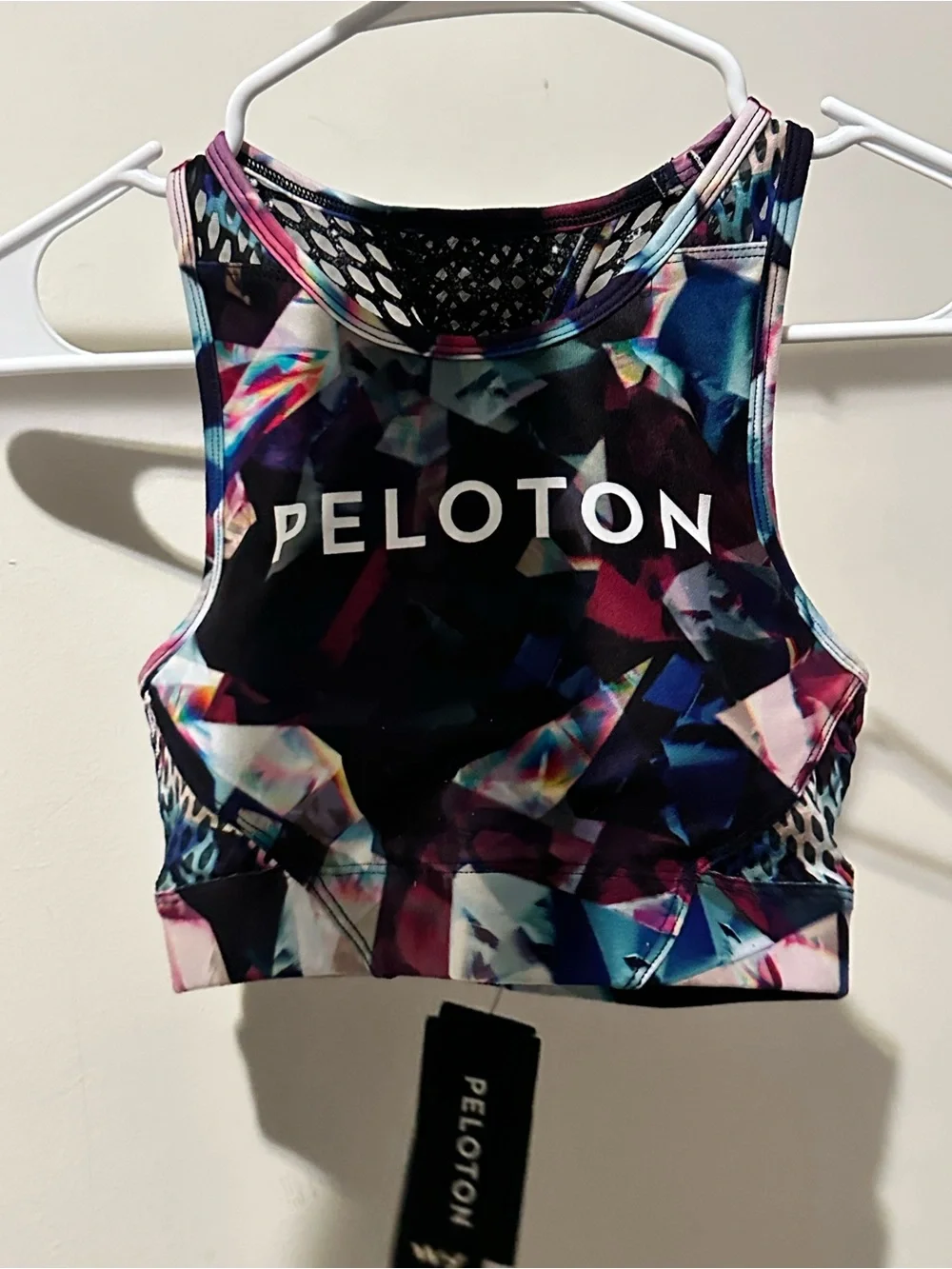 Peloton Women’s Multicolor Geometric Racerback Sports Bra size XS
